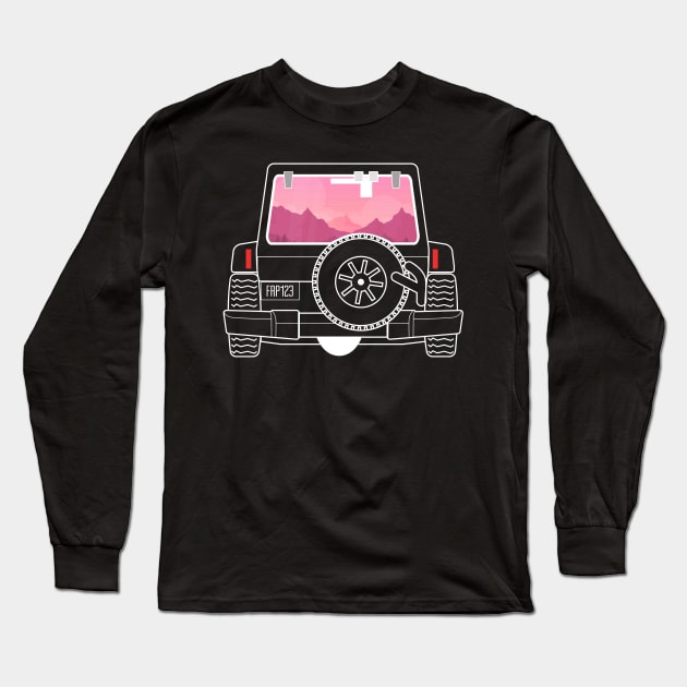 GO OFFROAD With Your Friends - Aesthetic Art Of Vehicle Long Sleeve T-Shirt by mangobanana